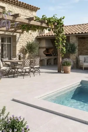 Carrelage antidérapant Vida PERLA 120x120 effet béton perle minérale Marque